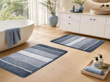 Bathroom Rugs,Ultra Soft Absorbent Bath Mat,Beige Non-Slip TPR Backing Stays in Place, Machine V1107-113-76917-NBL4