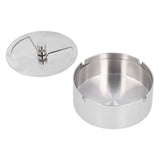 Ashtray Outdoor Thickened Stainless Steel Windproof Rotating Cover Design Finely Polished Ashtray V1294-YM0901-3117210133611