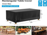 Rectangular Garden Furniture Cover, Waterproof Outdoor Protective Cover for Lounge Sofas, Patio V1189-LC-HW-00145