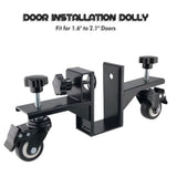 Adjustable Door Installation Roller Tool with 360&deg Swivel Brake Casters, U-Shaped Clamp for Heavy V1341-ZY-RPYGW7UM-2PCS