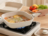 4 Piece Detachable Nonstick Aluminium Alloy Cookware Set - Stackable Frying Pan and V888-ELOSUNG52956