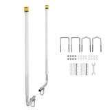 Boat Trailer Guide, 1670mm with LED Light Trailer Guide Poles, 2PCS High-Hardness Steel Guide-Ons, V952-CTCDGDLXBS60WOR5F001Y3