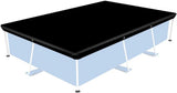 Waterproof cover Dust cover Outdoor pool cover 221 x 150 cm Black Oxford fabric UV protection V1188-MS-313-1096