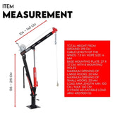 Hydraulic Crane 900kg Pickup Swivel Ute Truck Trailer Lift Hoist Winch Haul V379-PKUPCRNBOSET01