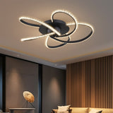 Irie Dimmable 5 Lights LED Ceiling Light - Black V558-LL002CL012B