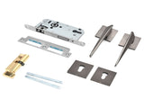 Split Door Lock Handle Kit Modern AntiTheft Door Lockset for Home Bedroom Bathroom Office V1294-YM0901-3114210070711
