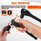 SEDY 12Pcs 1/2" Drive Socket Wrench Set CR-V 72T Ratchet Metric 10-19mm Holder V465-84112