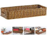Multipurpose Woven Basket with Coffee and Iron Design for Stylish Home Decor and Storage Solutions V1192-AZ-W-25540