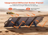100W Bifacial Solar Panel, 16BB N-Type Foldable Monocrystalline Solar Panel Charger 24% Efficiency, V952-BXZDTYNB1100CFI83001Y3