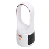 USB Desk Fan 6 Speeds Wind Quiet Portable Bladeless Cooling Fan with Power Display for Home Bedroom V1294-YM0901-3113240072311
