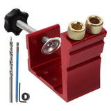 Portable Pocket Hole Kit with 15 Degree Angle Drill for Woodworking and Carpentry Tools Set V1192-AZ-W-20446