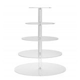 Cupcake Stand Multi Round Tiers Transparent Acrylic High Stability Cupcake Tower for Display Serving V1294-YM0626-3118220330413