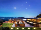 solar ground disk lights, outdoor lighting Australia, 8 LED lights, stainless steel solar lights, V1106-124-56785-WAR-12PCS