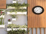 20cm Antique Indoor Outdoor Thermometer Hygrometer Temperature Humidity Meter Wall Clock Thermometer V1369-AZ3-W-12897