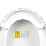 Slow Close Toilet Seat Thickened White PP Quick Installation Household Toilet Lid for Replacement V1294-YM0703-3112230004711