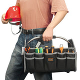 Black Yellow portable tool organizer, tool basket, tool storage, DIY tools, professional tools, tool V1347-127-YEL-59088