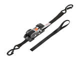 Retractable Ratchet Straps, 25.4 mm x 3 m, Tie Down Straps with S Hooks, 544 kg Break Strength, 4 V952-SXGJLD1INCH1LTOCP001V0