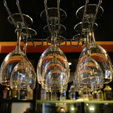 Hanging Wine Glass Rack - Set of Six - Inverted Wine Glass Holder - Organizer and Storage Rack for V1188-ZXY-131-225