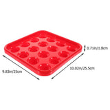 Red Plastic Billiard Cue Holder Tray for Pool Table Accessories, Game Room Organizer and Storage V1192-AZ-W-22541