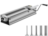 Manual Sausage Stuffer, 7 L / 15 LBS Horizontal Sausage Machine, Dual-Speed Meat Stuffer, Made of V952-GCJSDSPS7L0000001V0