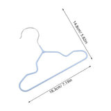 20pcs Mini Clothes Hanger Sky-blue Iron Coated For Dog Clothes Storage V1370-AZ4-14414