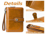 Leather Wallet Women Rfid Blocking Large Capacity, Zip Around Long Wallet - Pu Phone Clutch Purse, V1189-LWWAL-20260325-00082