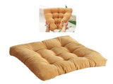 Corduroy Solid Chair Pad Square Floor Tatami Mat Cushion for Dining Chairs Kitchen Indoor Yellow V1294-YM0901-3117240184016