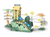 Dinosaur Slide Toy, Dinosaur Race Track Game Set Dino Car Track Adventure Slide Toy with V1369-AZ3-W-07387