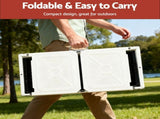 Grillz Portable BBQ Grill w/ Stainless Steel Racks & Pans for Outdoor XFEL-BBQ-SMO-FD-BE