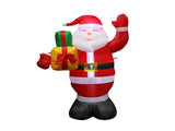 4.92ft Christmas Inflatable Santa Outdoor Decoration Blow Up Yard Standing Santa with Built in LED V1294-YM0901-3115240049111