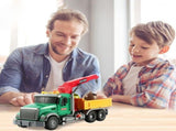 Farm Logging Toy with Loading Cranes, Toddler Friction Powered Vehicle Toy, Big Tow V1366-AZ2-W-26220