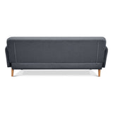 Brianna 3 Seater Sofa Bed Fabric Uplholstered Lounge Couch - Dark Grey V315-VOL-FRA-13