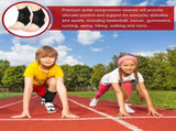2 Pcs Ankle Brace Kids Ankle Support for Sport Sprained Neoprene Breathable Compression Sleeve with V1258-DP02-C-2736