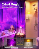 Bathroom Shower Lamp, Waterproof Ocean Wave Projector Light with 16 Colors, Rechargeable Touch and V1237-ZY00B0FPRDX28G