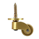 4PCS Universal Brass Caster Stem Wheels 360 Degree Rotation Swivel Wheels Heavy Duty Metal Caster V1192-AZ-W-10047