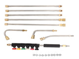 Pressure Washer Extension Wand 5 Straight Rod 3 Curve Rod Set Power Washer Lance with 6 Nozzles V1294-YM0703-3111230025811