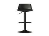 Artiss 2x Bar Stools Padded Seat Gas Lift Black BA-KJ-GL-BPP-SPU-BKX2