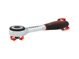 Wurth 3/8" Reversible Ratchet Wrench 360&deg Twist Handle Chrome Vanadium 175mm DIN 3122 V563-71203806