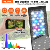Aquarium Light, 48W Full Spectrum Fish Tank Light with 24/7 Natural Mode, Adjustable Timer & 5-Level V952-SSSSZXD4854Y78EVGV3