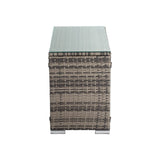 Grey Wicker End Table V264-OTF-530S-LGR-1