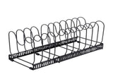 Pot Lids Organizer Rack 14 Adjustable Dividers Expandable Cutting Board Pot Lid Holder for Baking V1294-YM0901-3118250135011