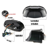 Motorcycle Brake Tail Light Integrated Turn Signals Compatible Cruiser Sportbikes Touring Dirt Bike V1192-AZ-W-4756