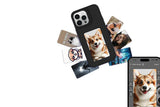 NFC E-Ink Smart Cover Ink Screen Display Digital DIY Custom Picture Phone Case -Black / V1263-JX-6413-2