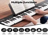 Alpha 88 Key Quad Folding Electronic Keyboard Digital Piano Portable MIDI Bluetooth Black EK-B-FOLD-88-BK