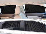 Car Side Window Curtain, 2Pcs Car Curtains Foldable Sunshade Protection, Removable Slidable Car V1369-AZ3-W-06976