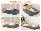 Leg Wedge Ergonomic Booster 3-Height Adjustable Memory Foam Leg Support Pillow with Washable Cover V985-LEGWEDGE