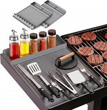 2 Pack Silicone Grill Tool Mat 16 x 11.5 Inch Heat Resistant NonSlip BBQ Utensil Mat, Outdoor V1188-MS-824-003