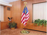 HOOSUN Base Stand for Flag Indoor Outdoor,Flag Pole Floor Stand Base Hold Flagpole Indoor Gold V1258-DP02-F-206