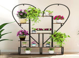 Fin Merge/Separate Metal Plant Stand Heart Shape Ladder Book Shelf For Indoor Garden V767-JJ-XZ1241-S