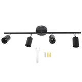 Tracking Lights Ceiling LED 4 60W Adjustable Angle Foldable Matte Black 4 Light Tracking Lighting V1294-YM0703-3119230078411